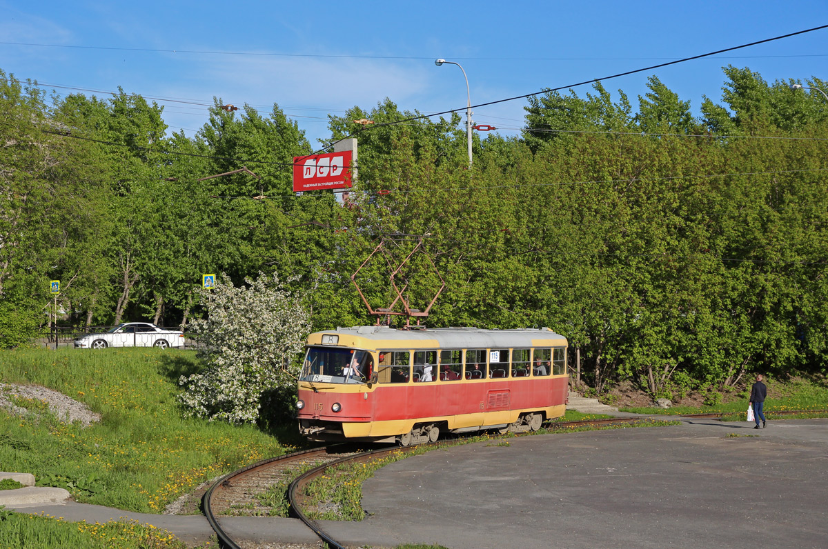 Екатеринбург, Tatra T3SU (двухдверная) № 115