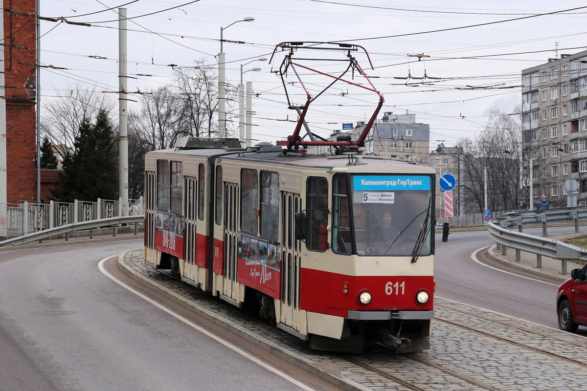 Калининград, Tatra KT4D № 611