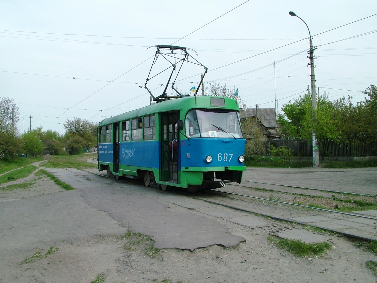 Каменское, Tatra T3SU № 687