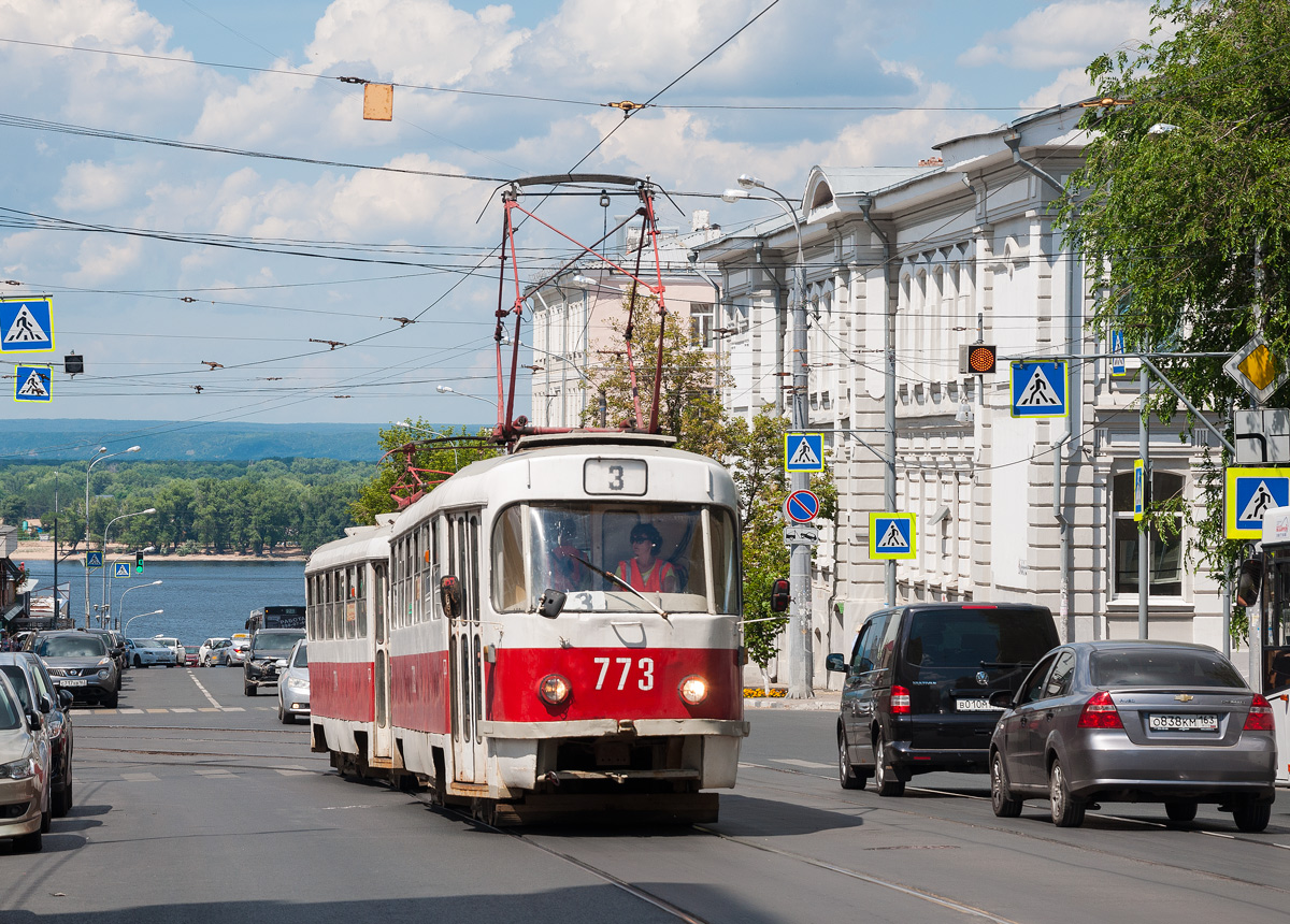 Самара, Tatra T3SU (двухдверная) № 773