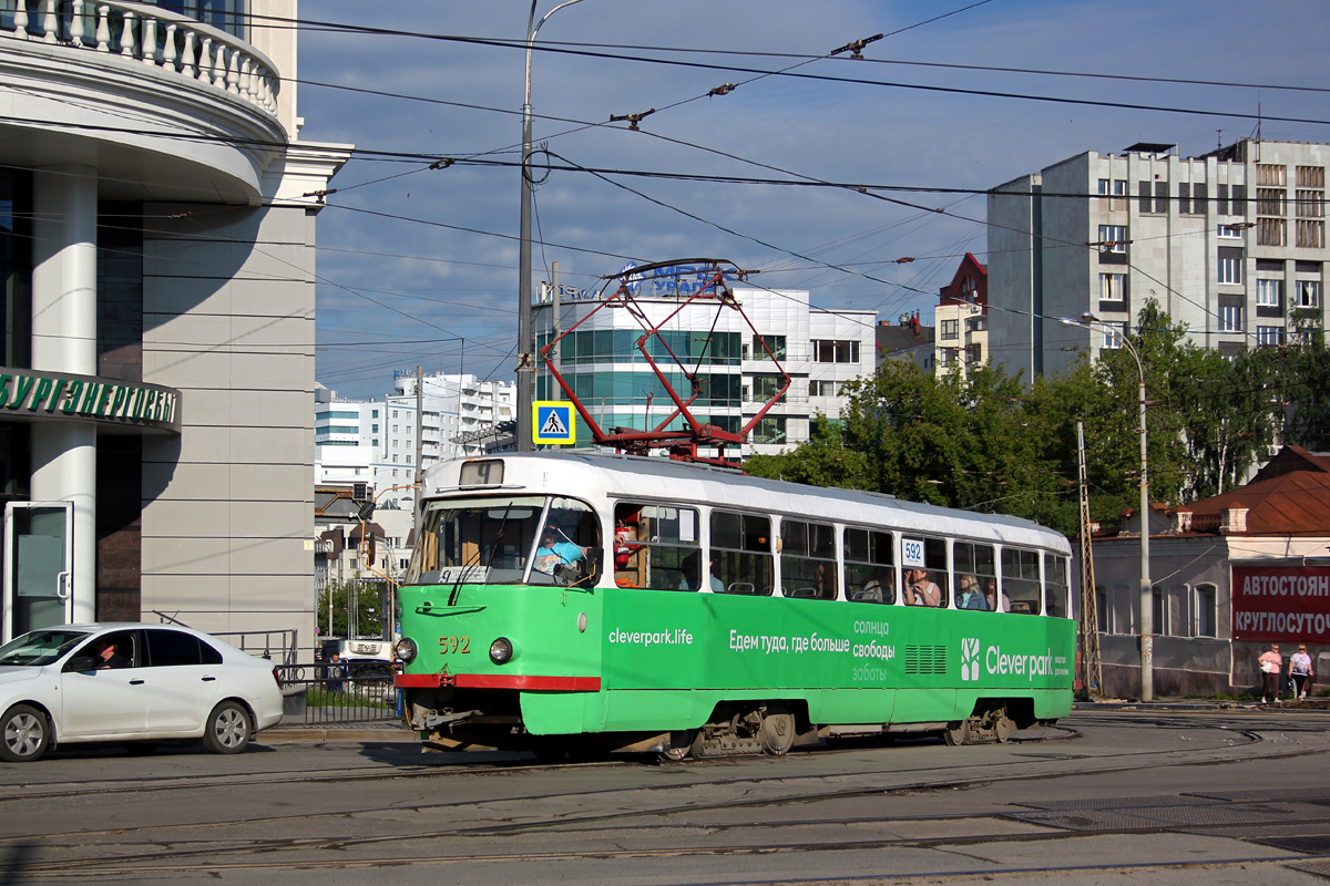 Екатеринбург, Tatra T3SU № 592