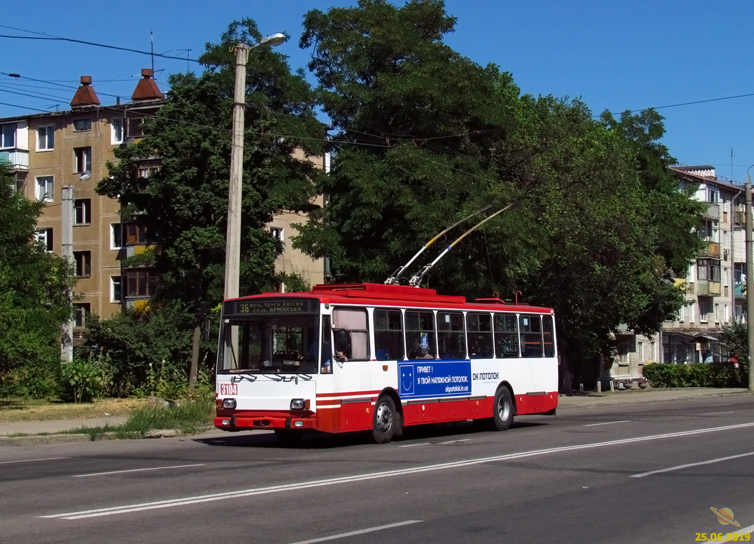 Харьков, Škoda 14Tr17/6M № 3104