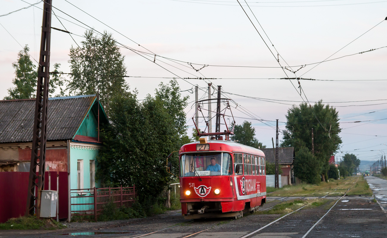 Екатеринбург, Tatra T3SU (двухдверная) № 511