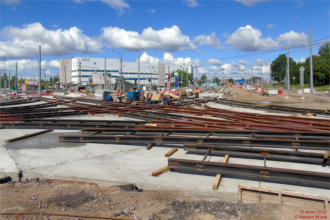 Sankt Petersburg — Track repairs; Sankt Petersburg — Tram lines construction