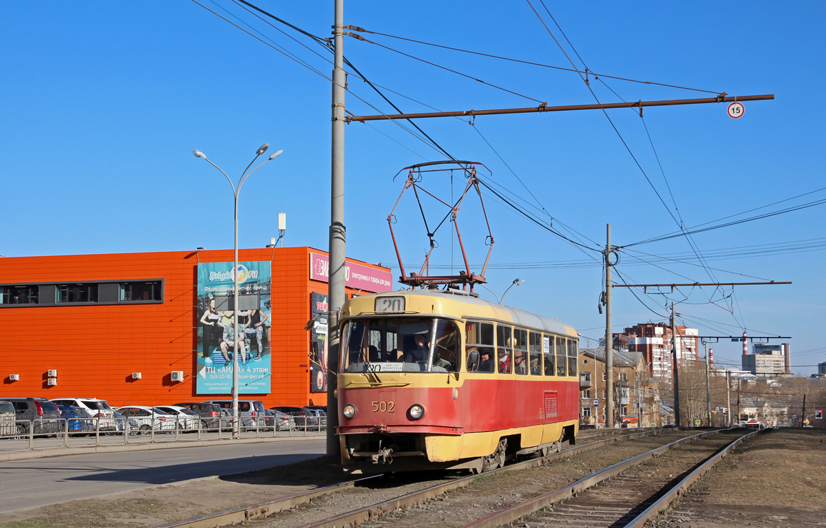 Єкатеринбург, Tatra T3SU (двухдверная) № 502