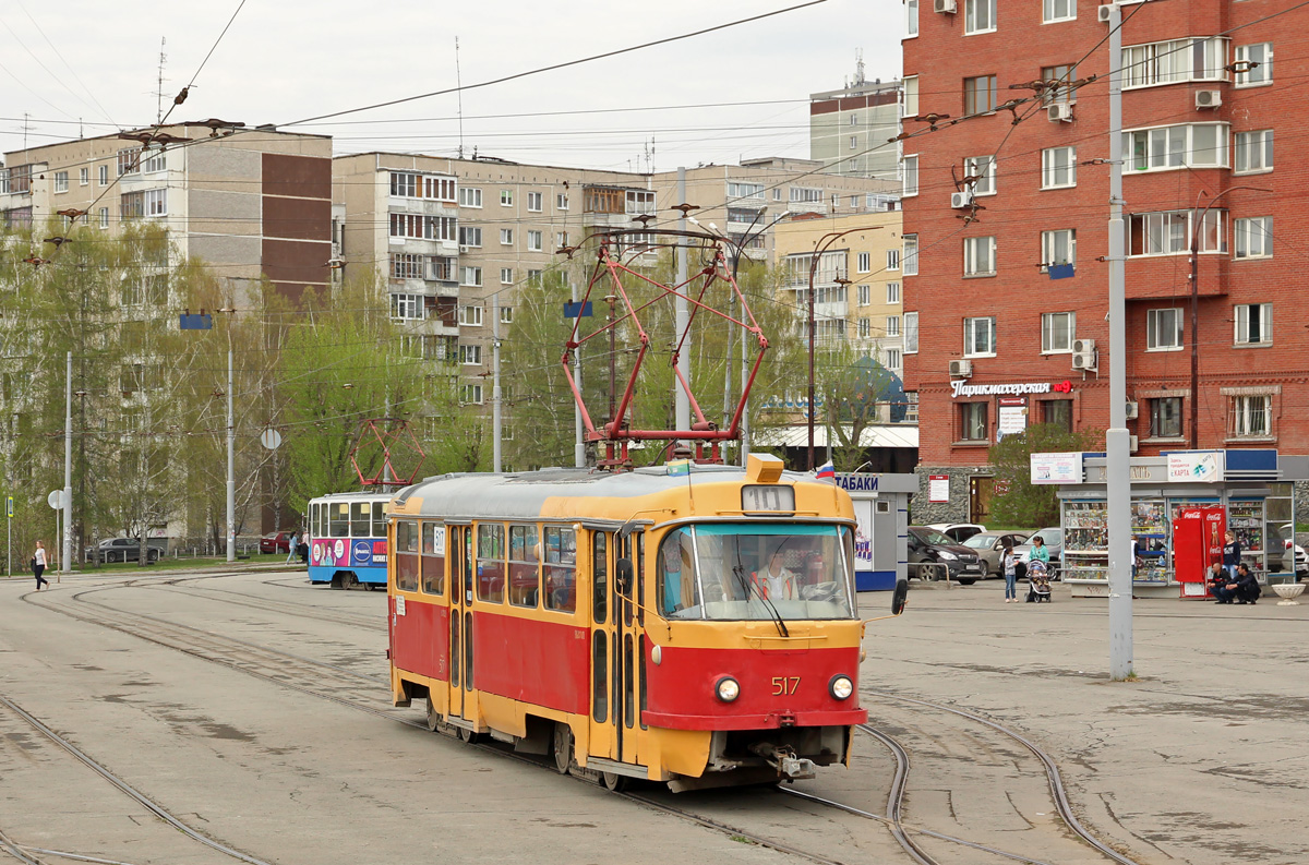 Екатеринбург, Tatra T3SU (двухдверная) № 517