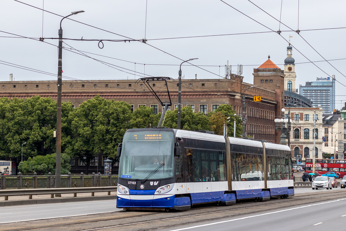 Рига, Škoda 15T ForCity Alfa Riga № 57103