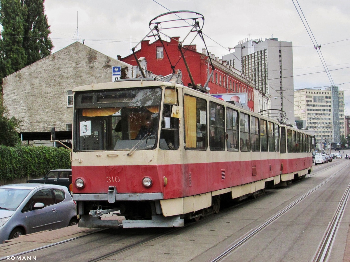 Киев, Tatra T6B5SU № 316