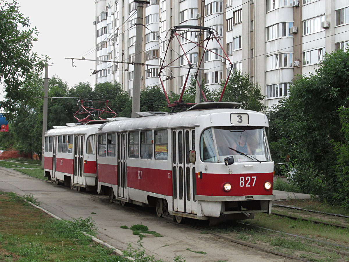 Самара, Tatra T3SU № 827
