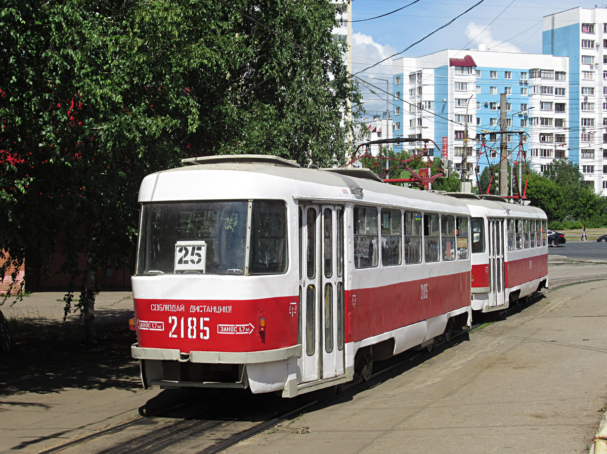 Samara, Tatra T3SU (2-door) № 2185; Samara — Terminus stations and loops (tramway)