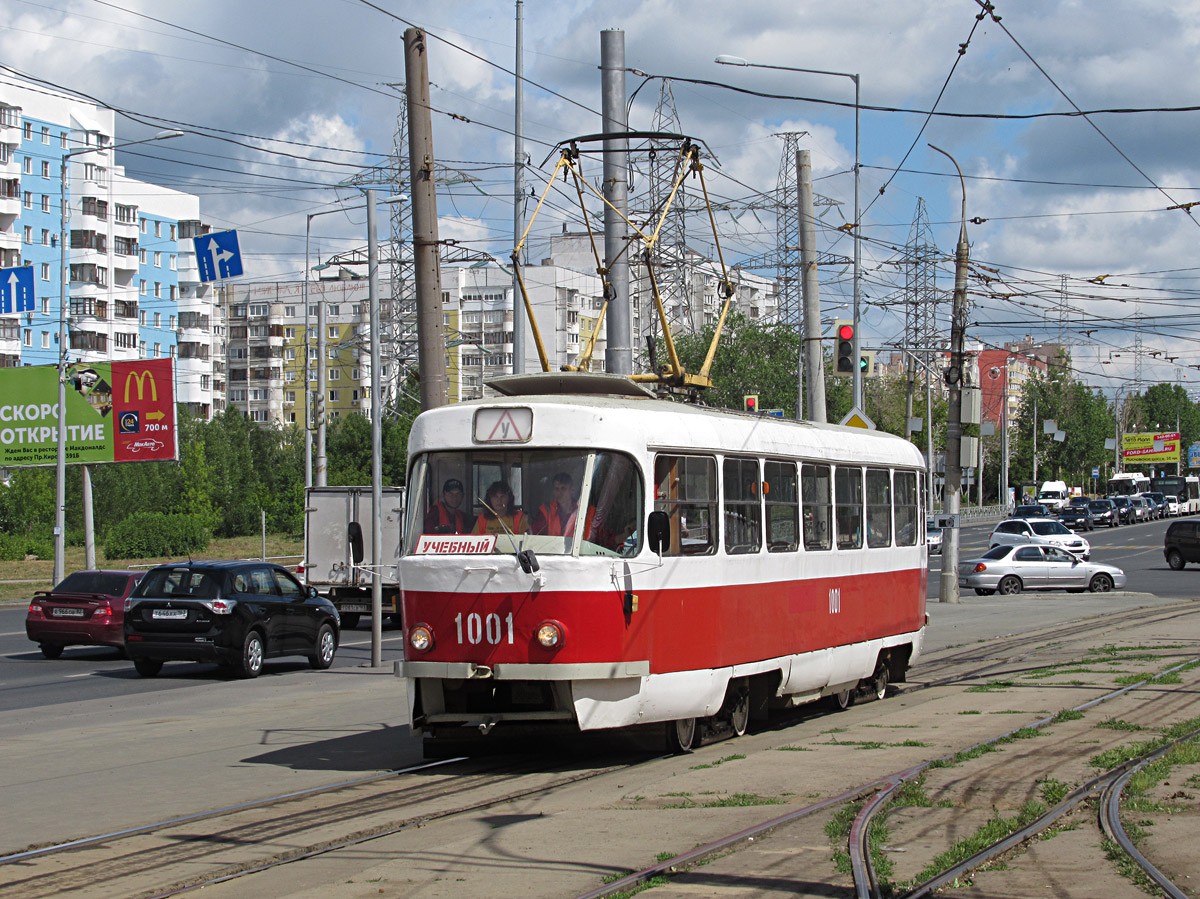 Самара, Tatra T3SU (двухдверная) № 1001