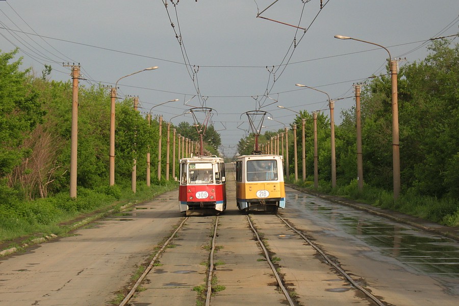 Орск, 71-605 (КТМ-5М3) № 308; Орск, 71-605 (КТМ-5М3) № 218
