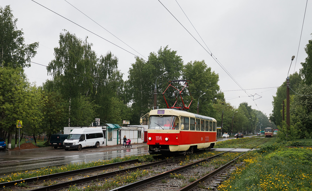 Ижевск, Tatra T3SU (двухдверная) № 1114