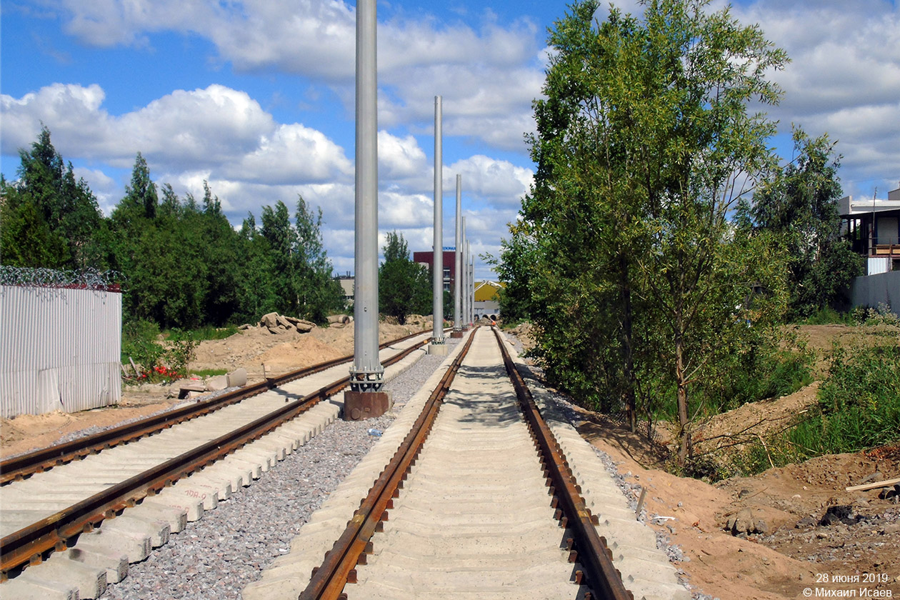 Saint-Petersburg — Tram lines construction