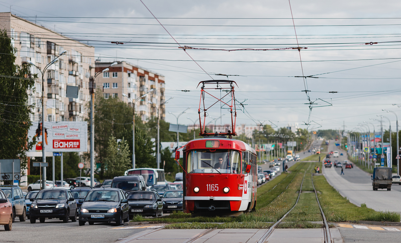 Ижевск, Tatra T3SU (двухдверная) № 1165