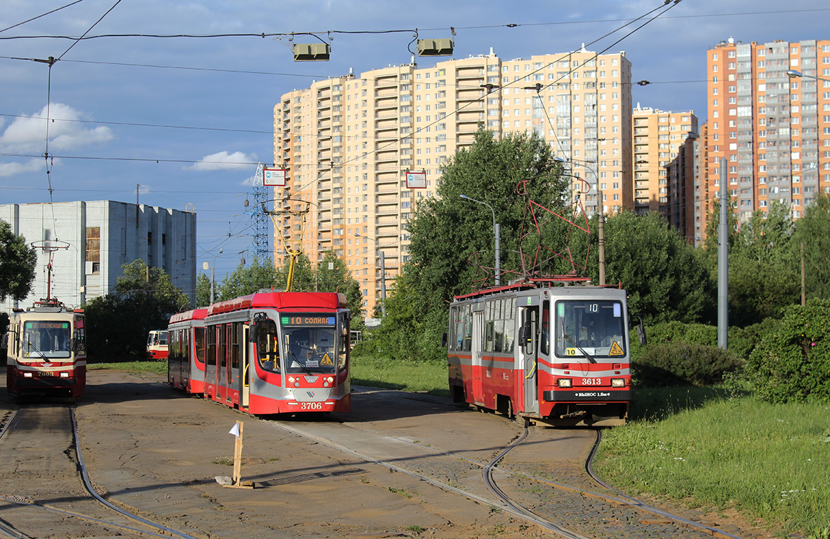 Санкт-Петербург, 71-623-03 № 3706; Санкт-Петербург, ТС-77 № 3613 Санкт-Петербург, 71-623-03 № 3706; Санкт-Петербург, ТС-77 № 3613