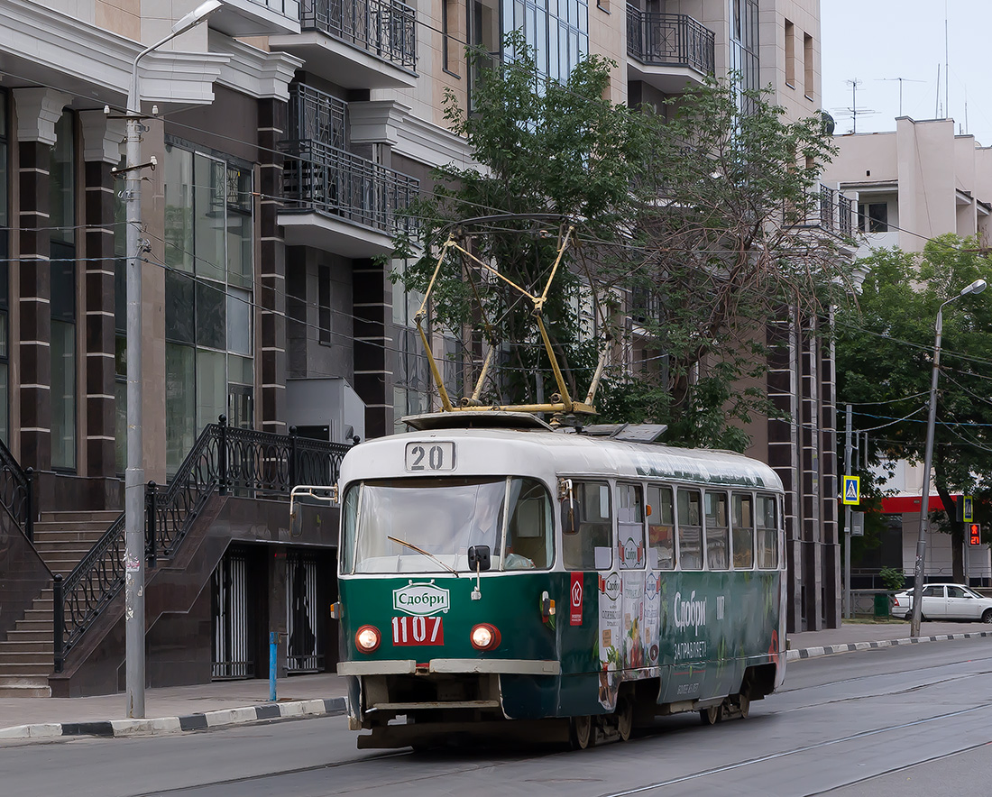 Самара, Tatra T3SU (двухдверная) № 1107