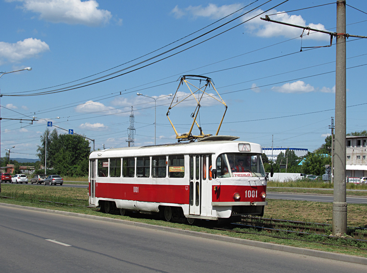 Самара, Tatra T3SU (двухдверная) № 1001