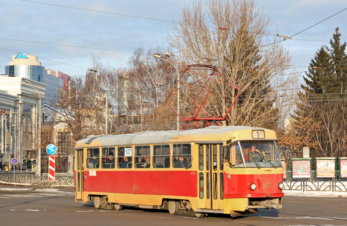 Екатеринбург, Tatra T3SU (двухдверная) № 627