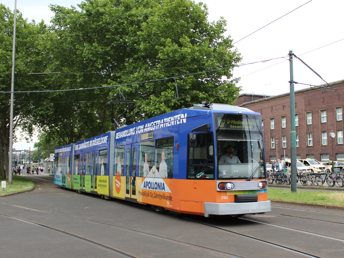 Düsseldorf, Duewag NF6 nr. 2102 Düsseldorf, Duewag NF6 nr. 2102