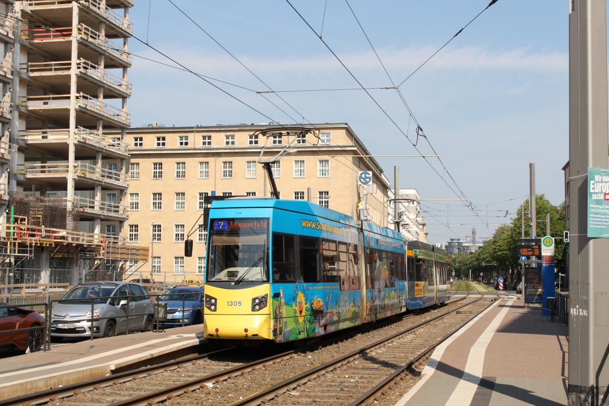 Лейпциг, Leoliner Fahrzeug-Bau Leipzig NGTW6L № 1305