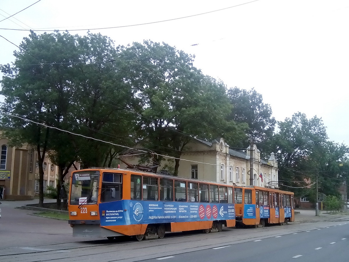 Смоленск, 71-608КМ № 223; Смоленск — Челночное движение трамваев на время ремонта улицы Николаева