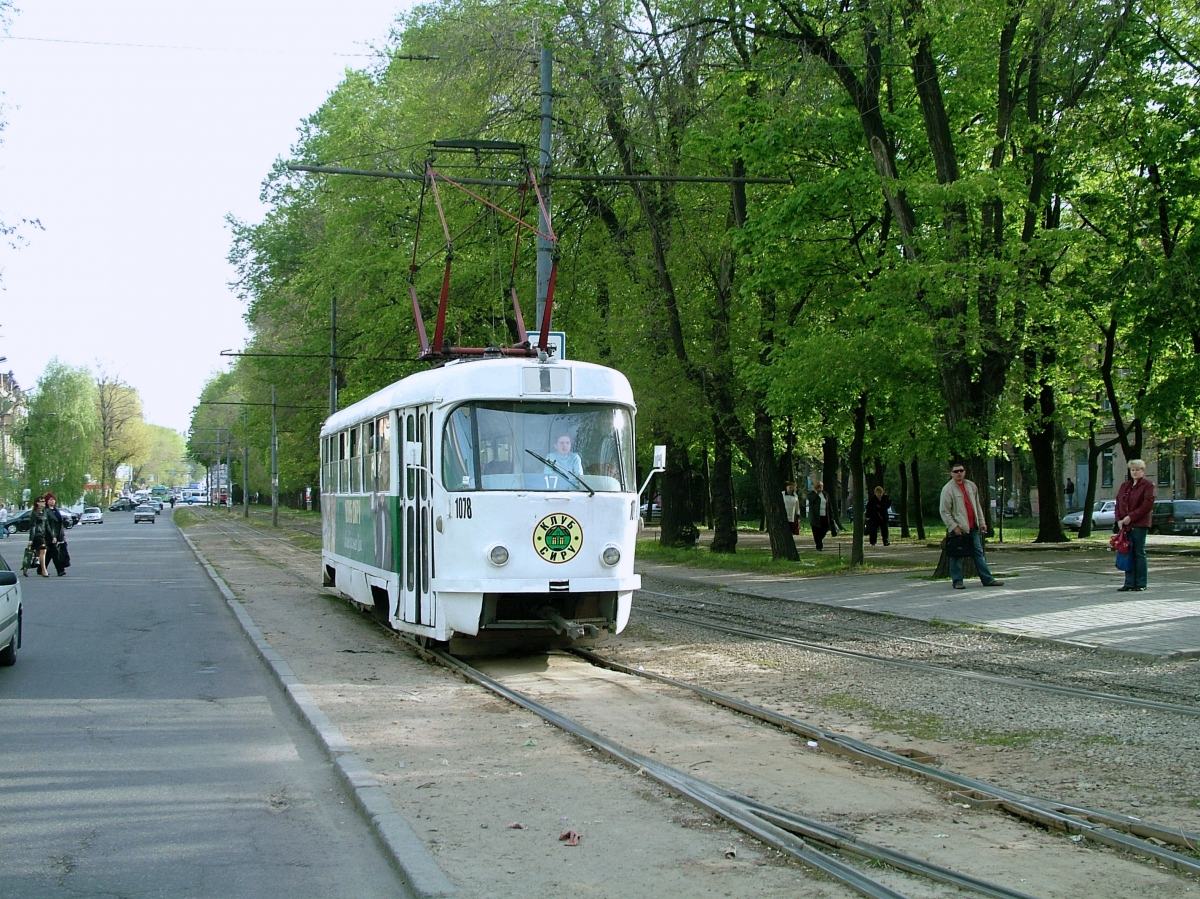 Днепр, Tatra T3SU (2-door) № 1078 Днепр, Tatra T3SU (2-door) № 1078