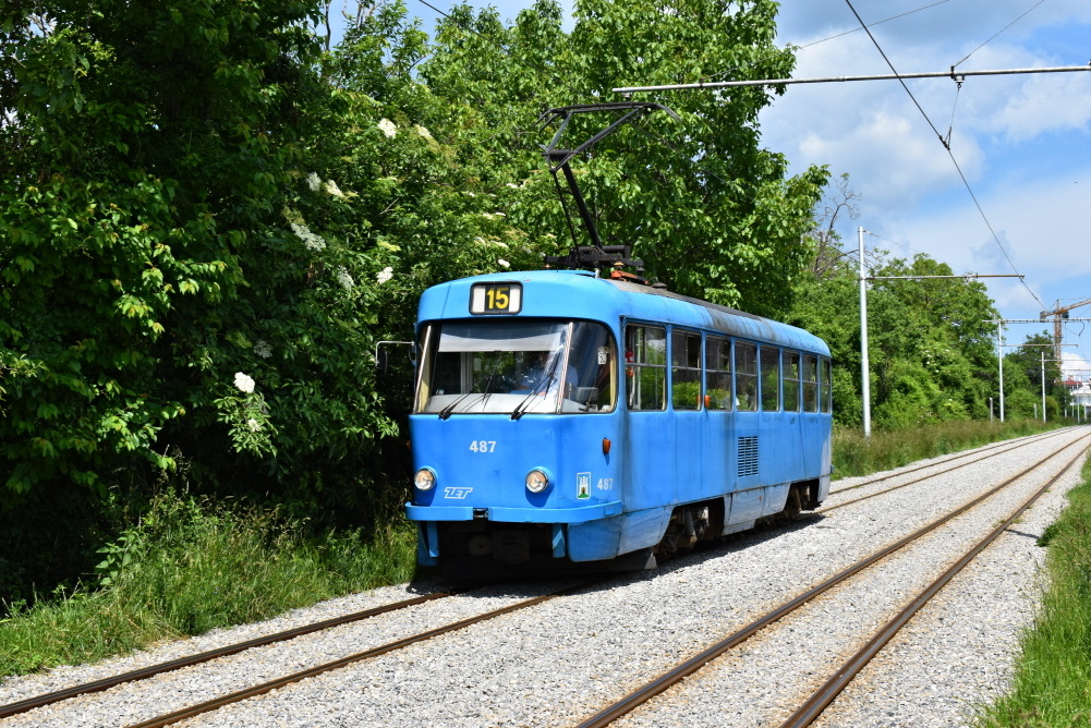 Загреб, Tatra T4YU № 487
