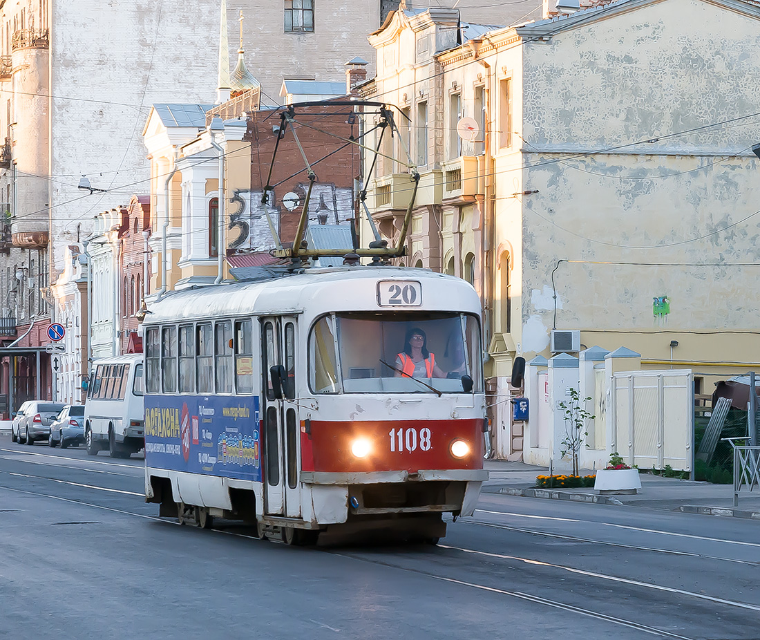 Самара, Tatra T3SU (двухдверная) № 1108