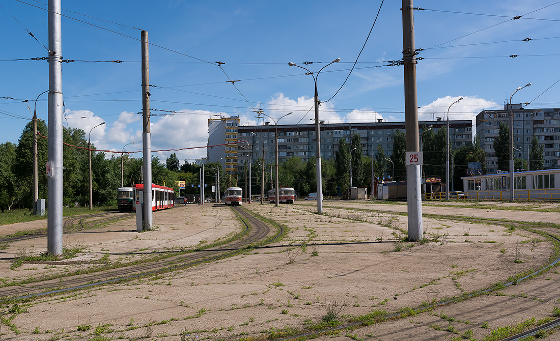 Самара — Конечные станции и кольца (трамвай)