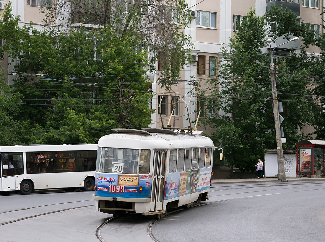 Самара, Tatra T3SU (двухдверная) № 1099
