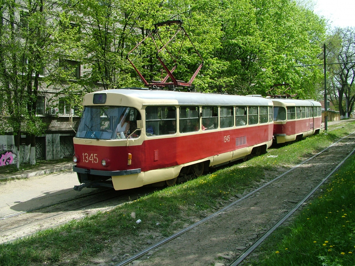 Днепр, Tatra T3SU № 1345; Днепр, Tatra T3SU № 1346