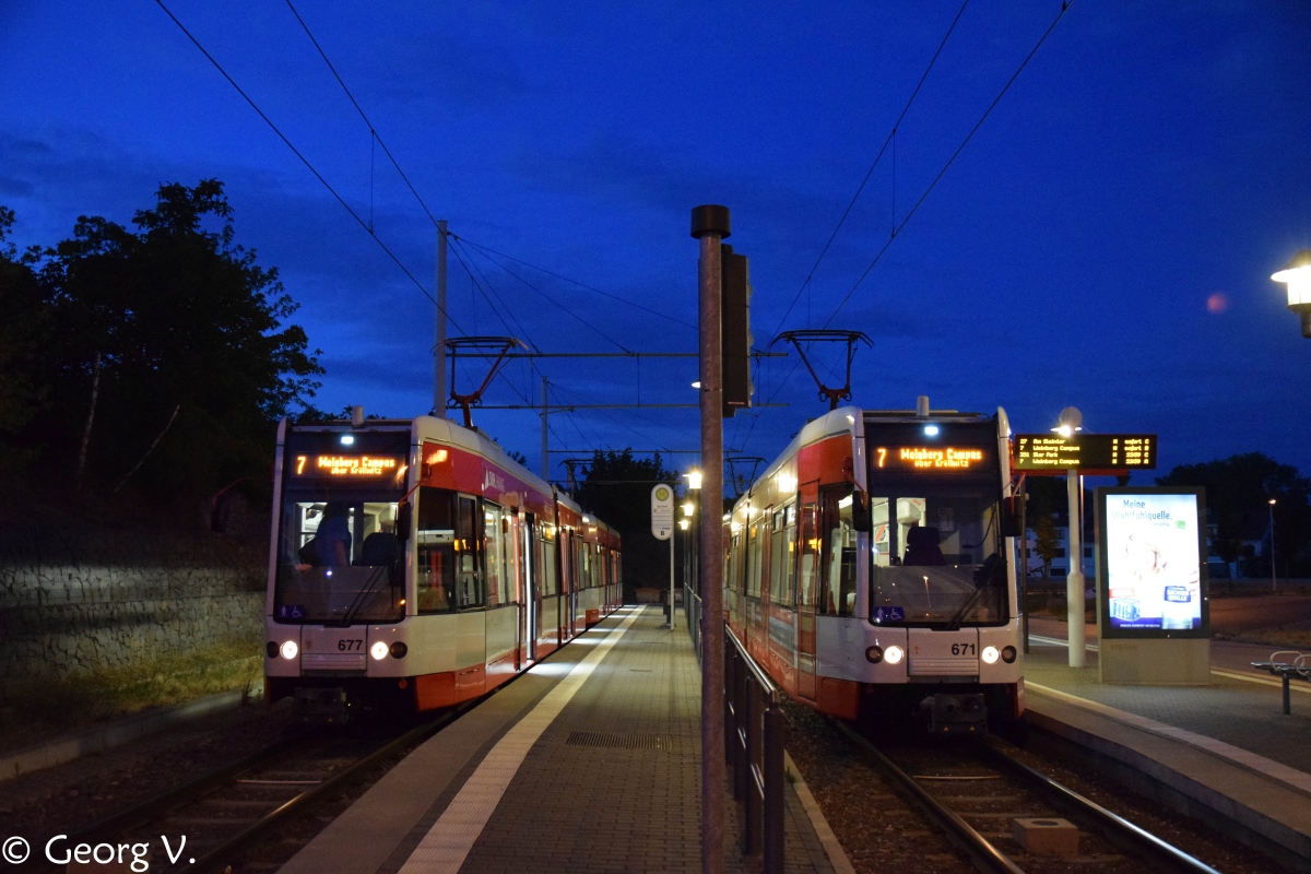 Галле, Bombardier MGT-K № 677; Галле, Bombardier MGT-K № 671