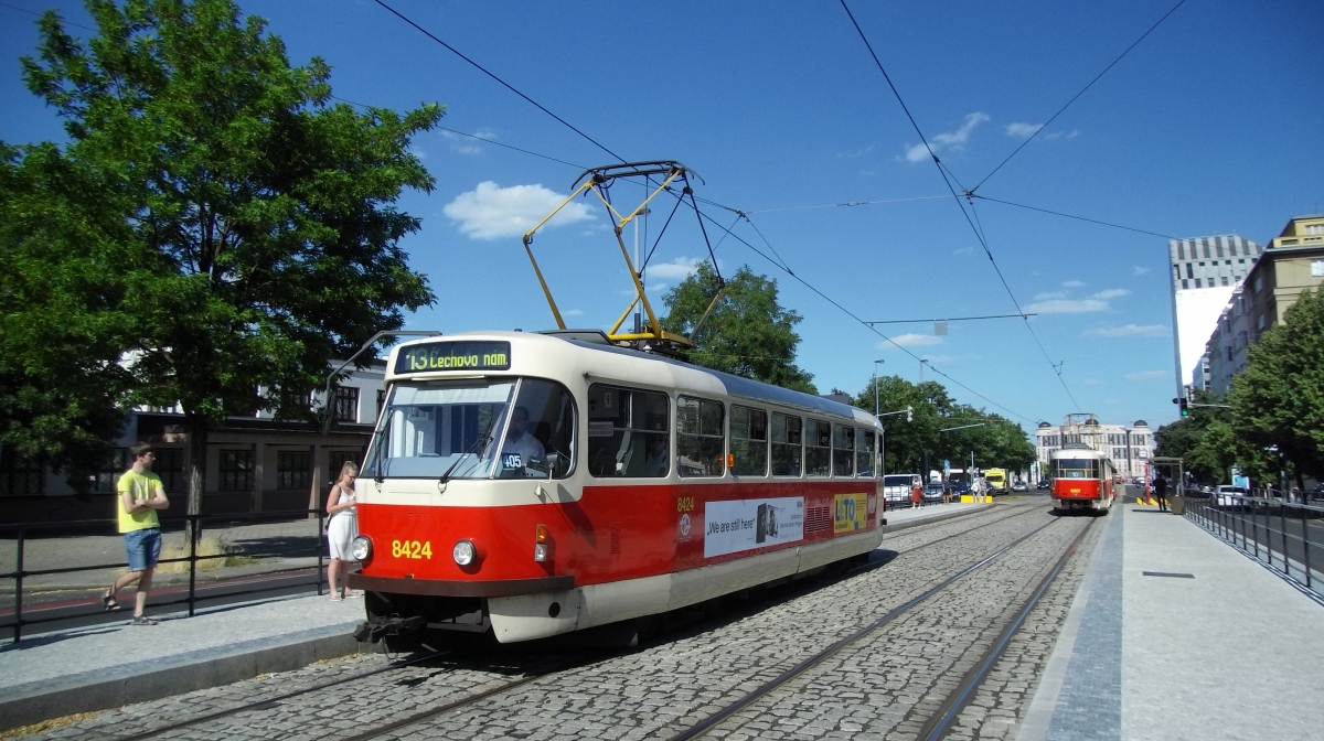 Прага, Tatra T3R.P № 8424