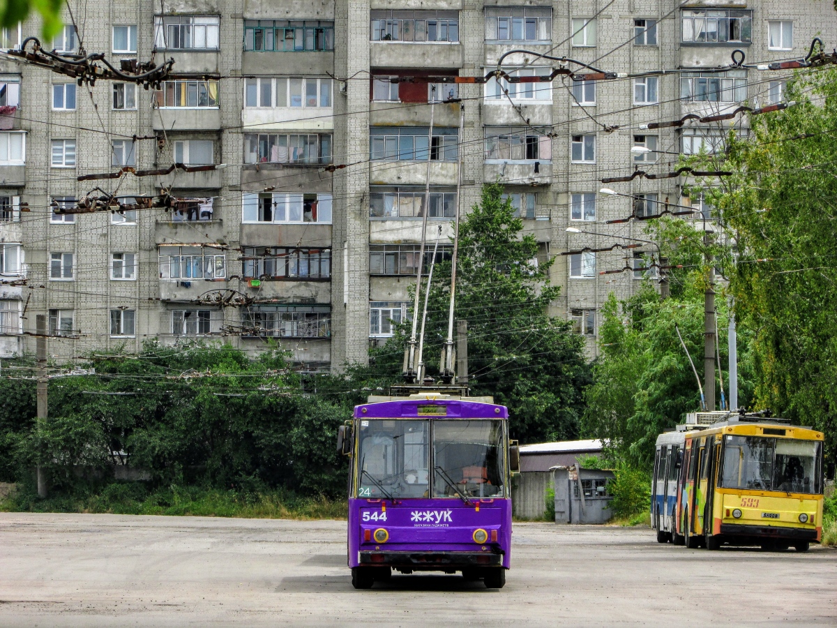 Львов, Škoda 14Tr89/6 № 544