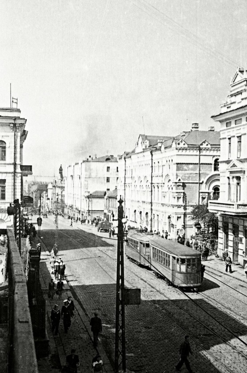 Владивосток — Исторические фотографии — трамвай (1946-1970)