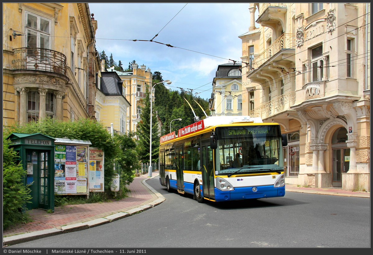 Марианске-Лазне, Škoda 24Tr Irisbus Citelis № 56; Марианске-Лазне — Бывшие троллейбусные линии