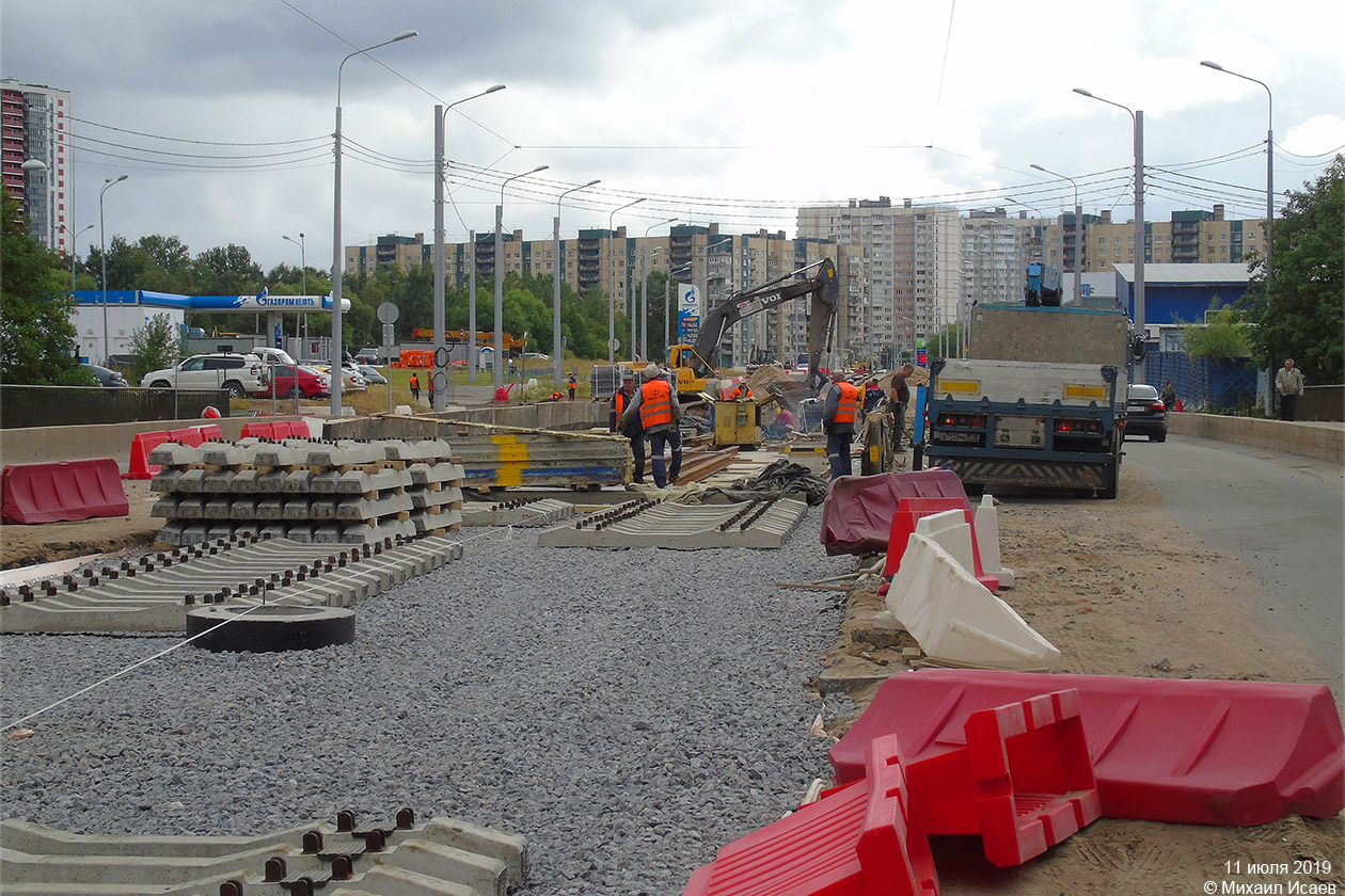 聖彼德斯堡 — Tram lines construction