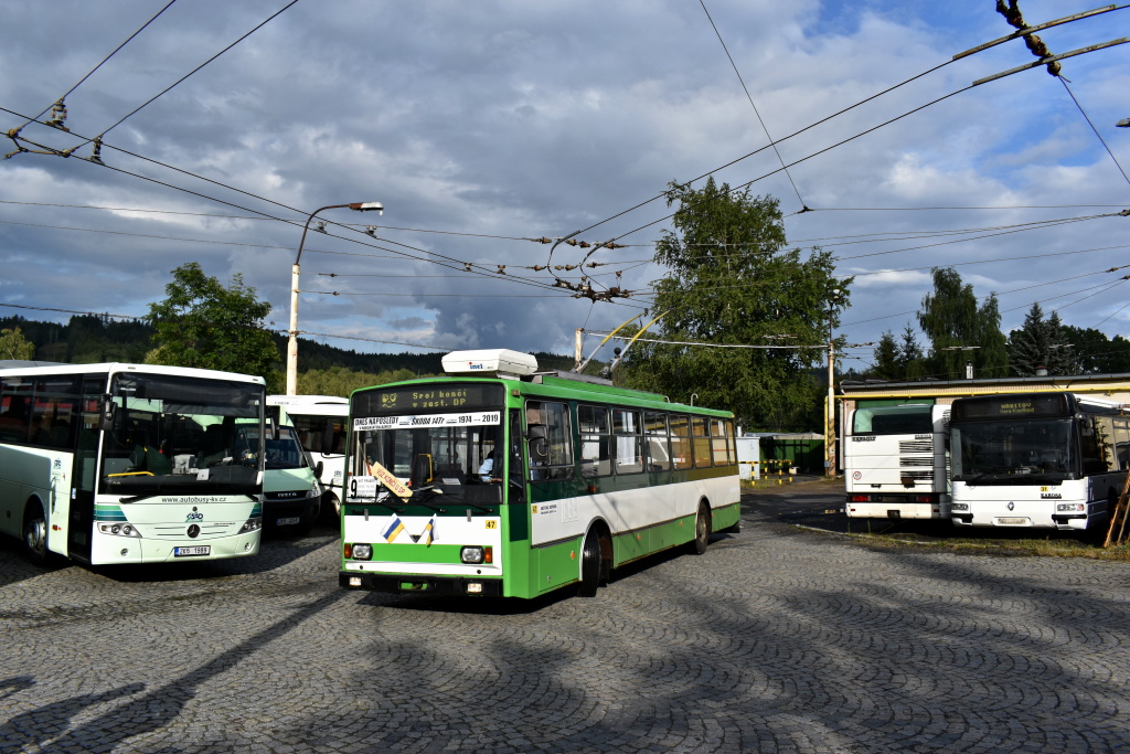 Mariánské Lázně, Škoda 14TrM Nr. 47; Mariánské Lázně — End of operation of Škoda 14Tr trolleybuses after 45 years (13.07.2019) • Ukončení provozu vozů Škoda 14Tr po 45 letech (13.07.2019)