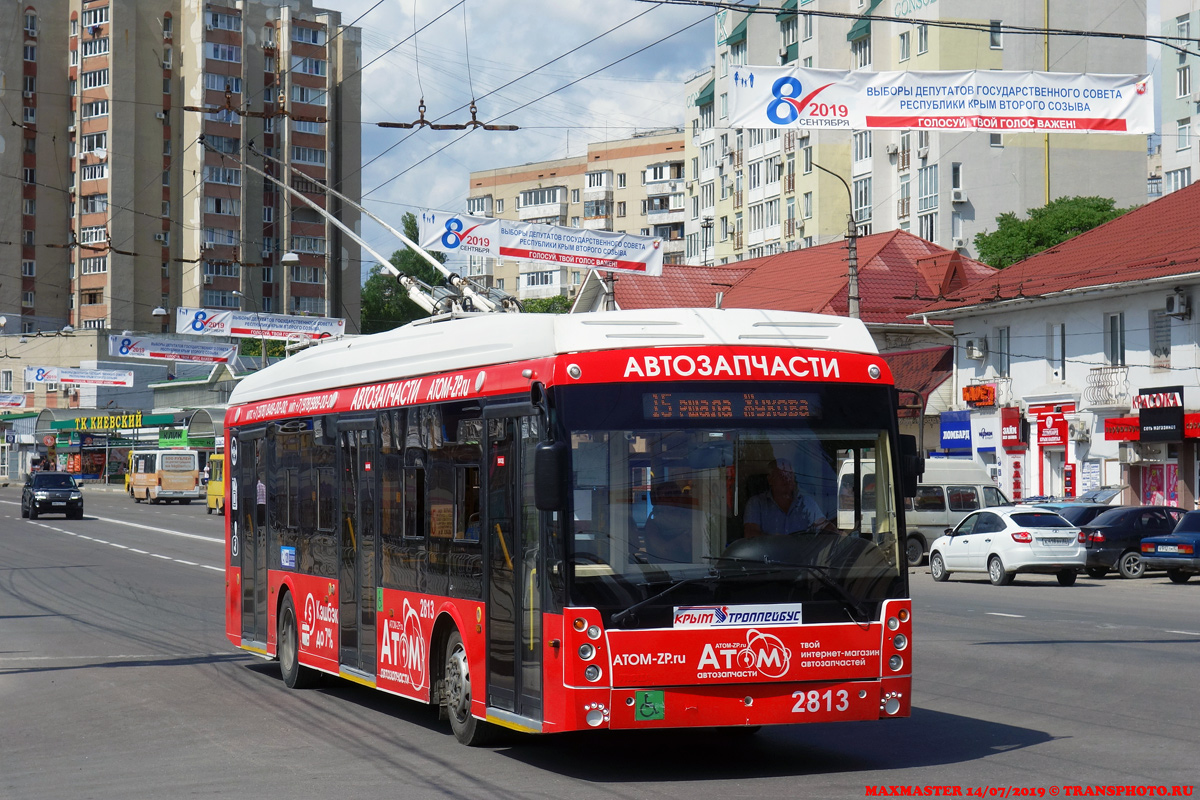 Crimean trolleybus, Trolza-5265.03 “Megapolis” # 2813 Crimean trolleybus, Trolza-5265.03 “Megapolis” # 2813