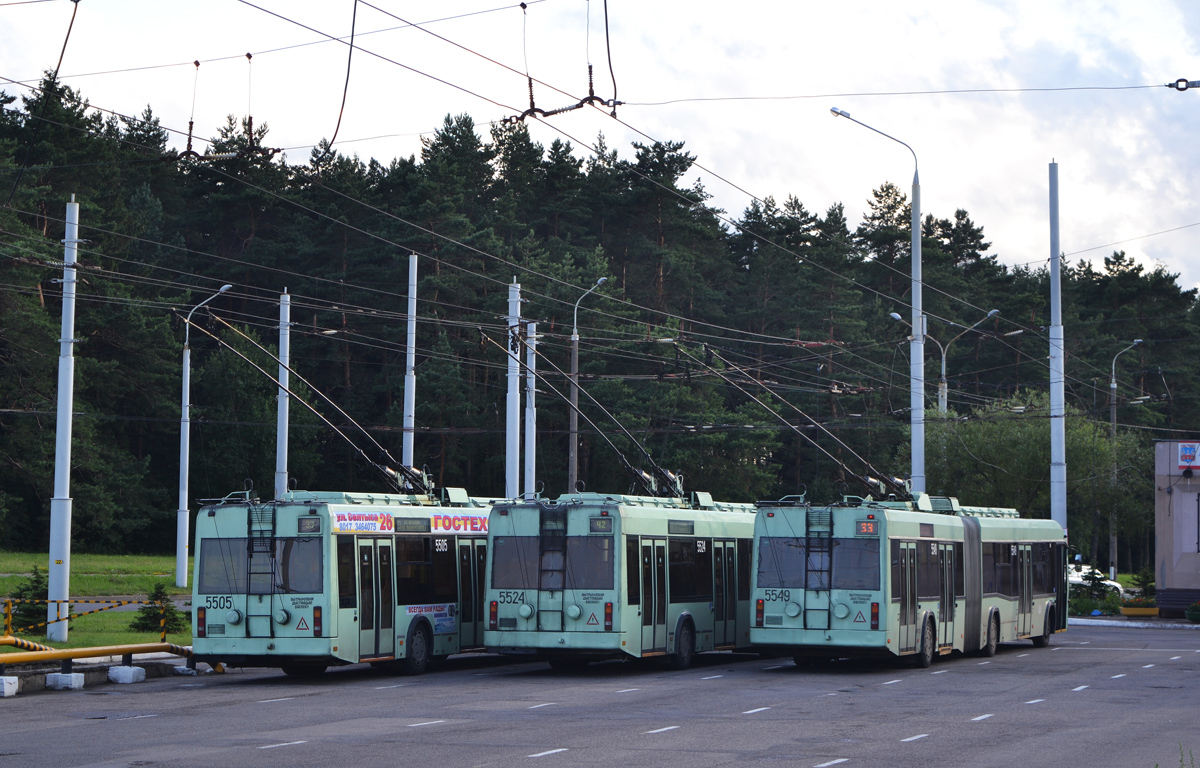 Минск, БКМ 333 № 5549; Минск, БКМ 321 № 5524; Минск, БКМ 321 № 5505