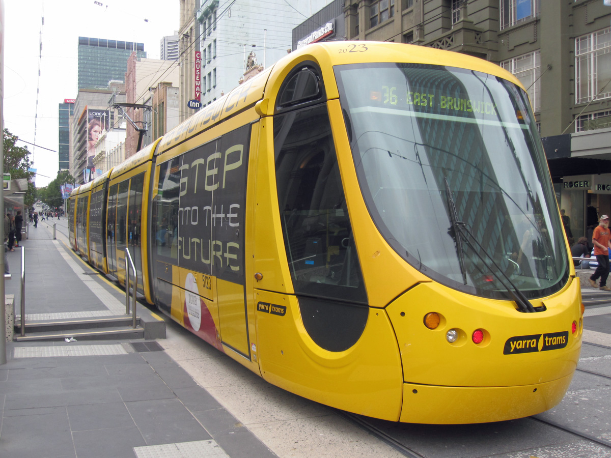 Мельбурн, Alstom Citadis 302 № 5123; Мюлуз, Alstom Citadis 302 № 2023