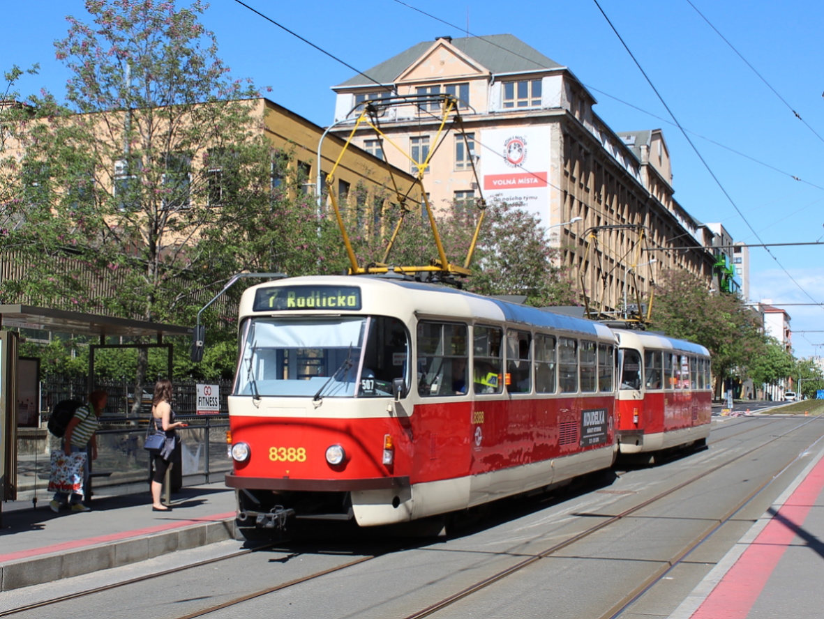 Прага, Tatra T3R.P № 8388