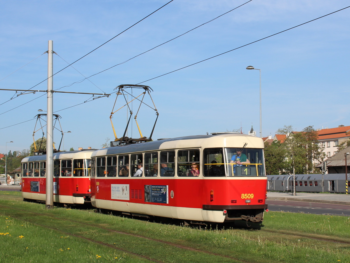 Прага, Tatra T3R.P № 8509