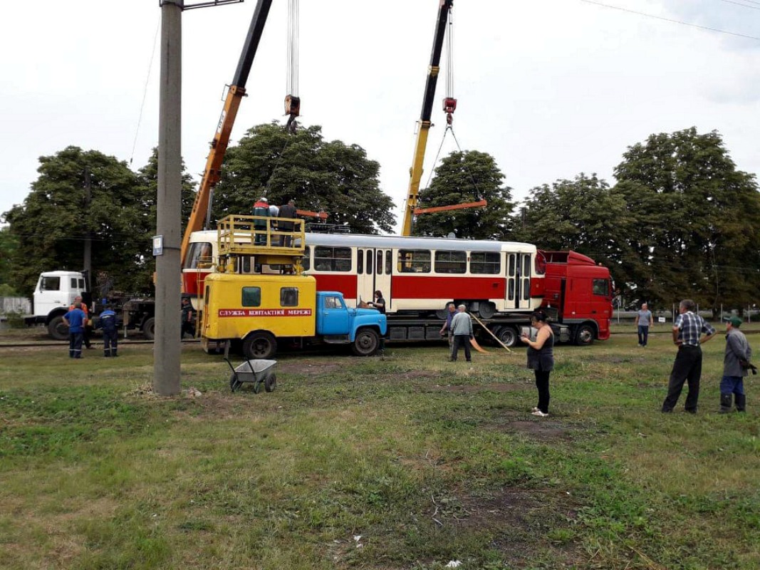 Конотоп, Tatra T3A № 104; Конотоп — Поставка вагонов Tatra T3A из Риги; Рига — Транспортировка ПС