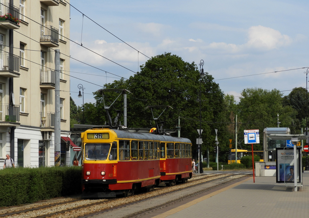 Варшава, Konstal 13N № 821