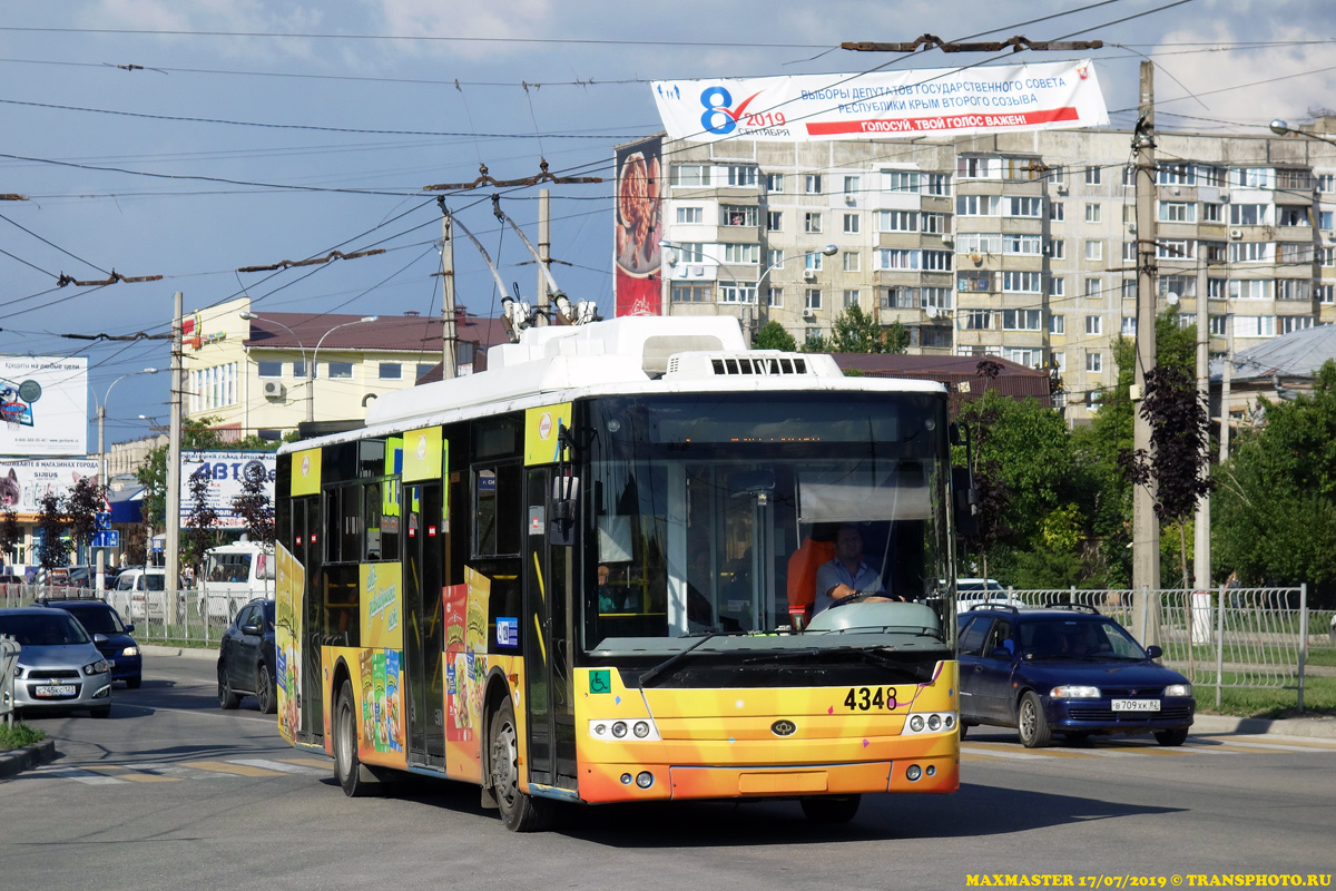 Крымский троллейбус, Богдан Т70110 № 4348