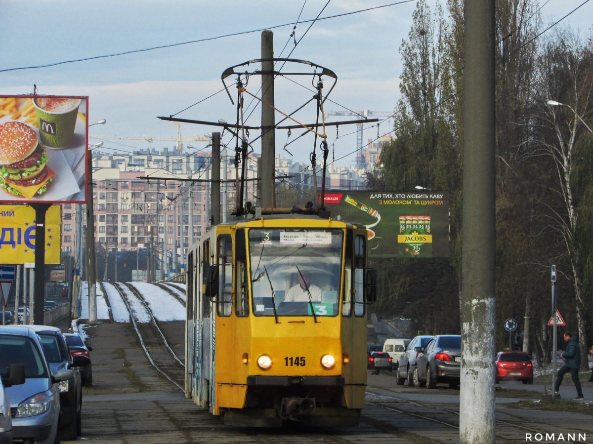 Львов, Tatra KT4SU № 1145