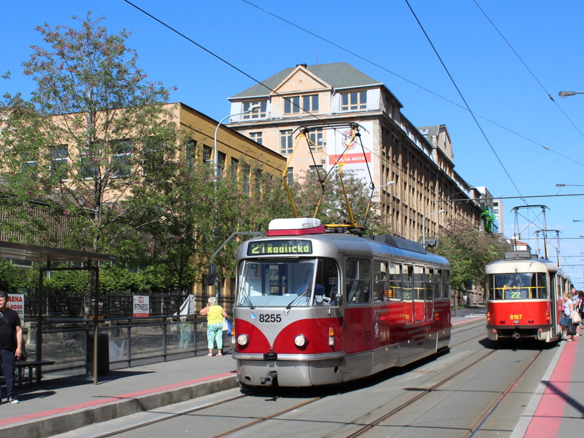 Прага, Tatra T3R.PLF № 8255
