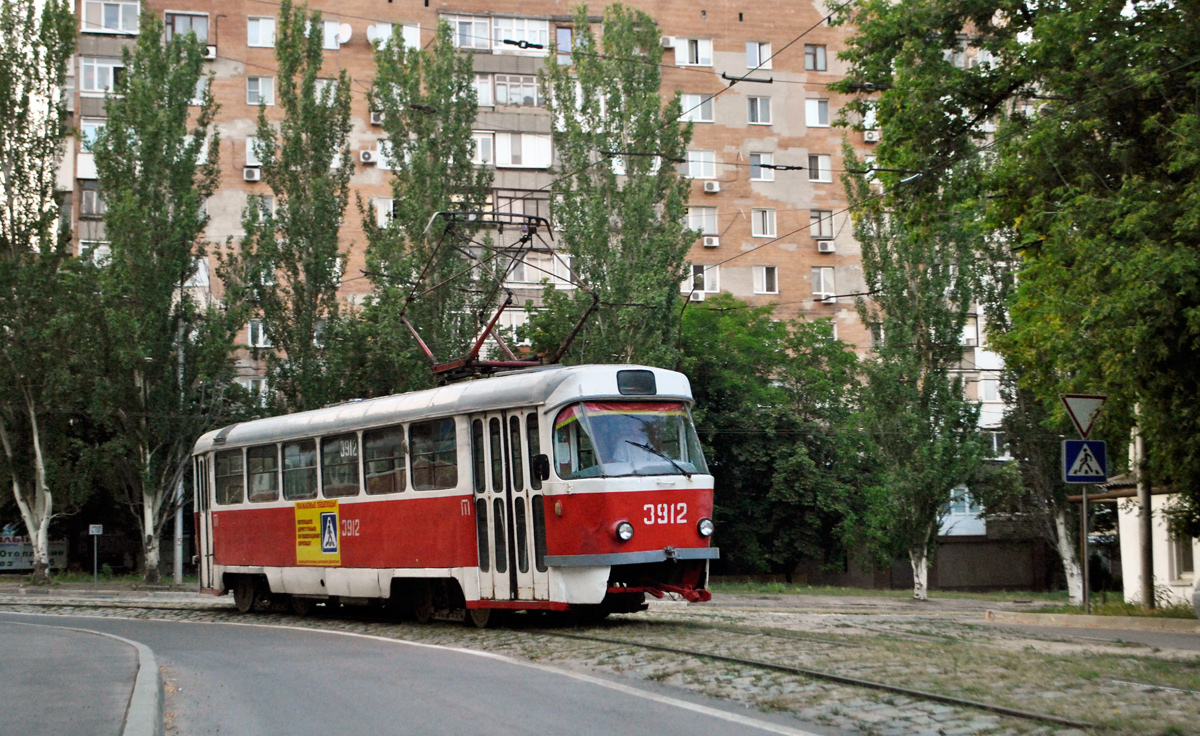 Донецк, Tatra T3SU (двухдверная) № 3912